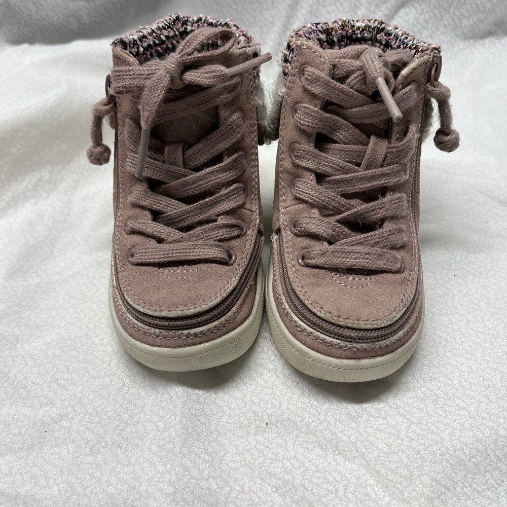 Pink High-Top Sneakers